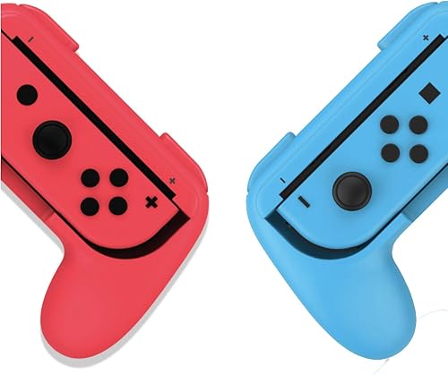 Miniatura 5 de Pokanic Juego de 2 empuñaduras de mano para interruptor de Nintendo Joy-Con controladores profesionales soporte almohadillas kit de mango resistente