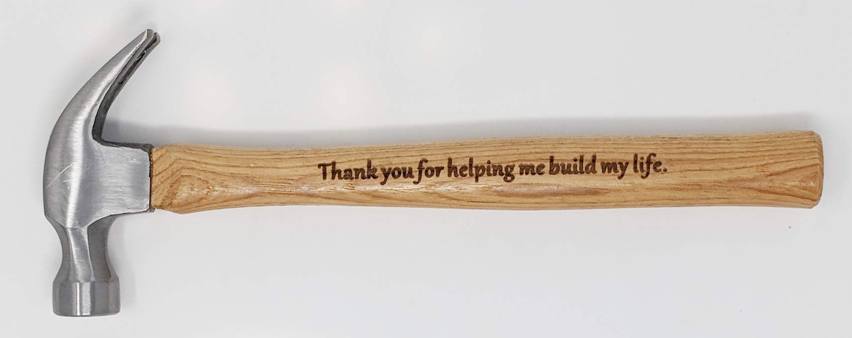 Cadeau vraiment spécial pour les papas - Marteau gravé : « Merci de m'avoir aidé à construire ma vie » et « Quand il s'agit d'être père, tu as réussi ! »