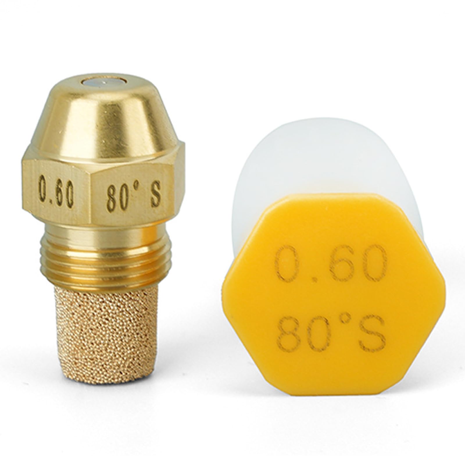 Alksubbm Bronze/Coal 80 Degree Metal Fuels Furnaces Nozzle High Efficiency Nozzel For Industrial Heating Equipment With 14 Gph Option Stove Nozzle Combustion