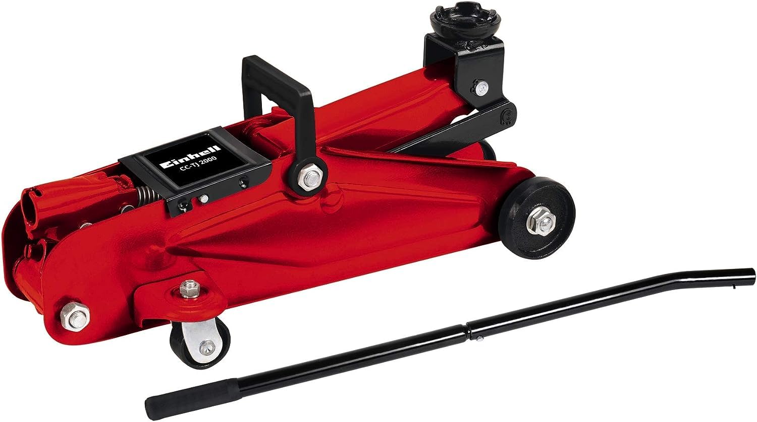 Einhell 2011779 Gato C/​Ruedas CC-​TJ 2000 Carga Máxima 2000 kg, Rojo