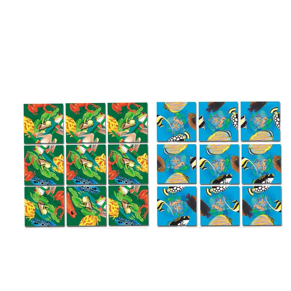 Amazon.com: Scramble Squares 2 Pack Puzzles- Frogs and Tropical