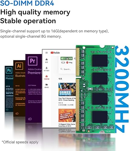 Miniatura 7 de Beelink Mini PC, Mini S12 Mini computadora 12ª generación Quad-Core N95, computadoras de escritorio 8G DDR4 RAM 256G SSD, PC pequeña 4K UHD Dual