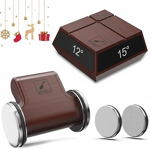 imarku Afilador de cuchillos, afilador de cuchillos profesional con construcción ABS, 2 discos de diamante y 4 ángulos magnéticos (12131520) para