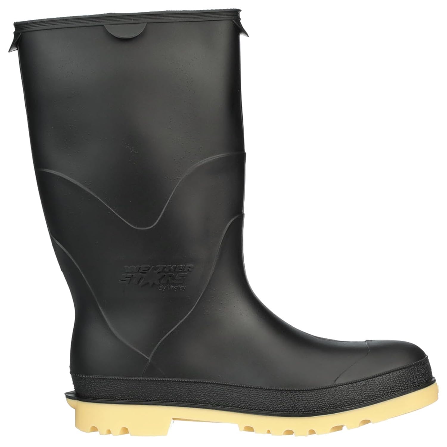 Tingley StormTracks 11714 Youth Rain Boot, 01, Black/Tan