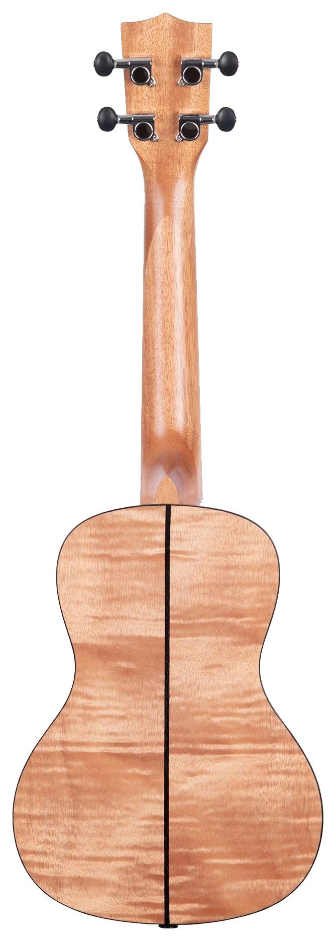 Kala - KA-CEM - Ukulele concerto exotic Mahogany per Bambini Adulti e Principianti Scuola Media Mogano figurato per Musicisti Esperti/Nuovi, Custodia Inclusa, strumenti a corda per bambini, Satinato