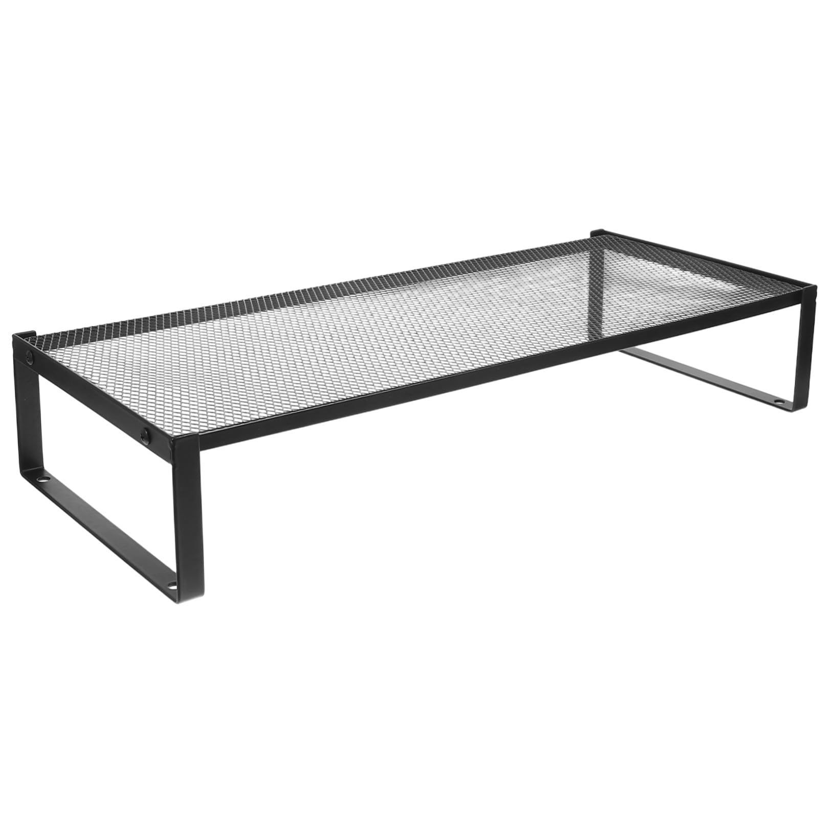 Rehausseur ecran ordinateur portable en metal noir pour bureau
