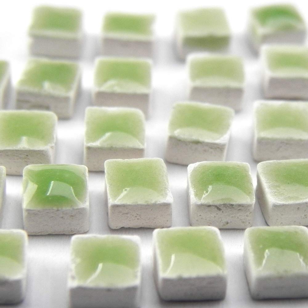 Tesselles de Mosaïque Vert Fougère - 1000 Pièces en Céramique