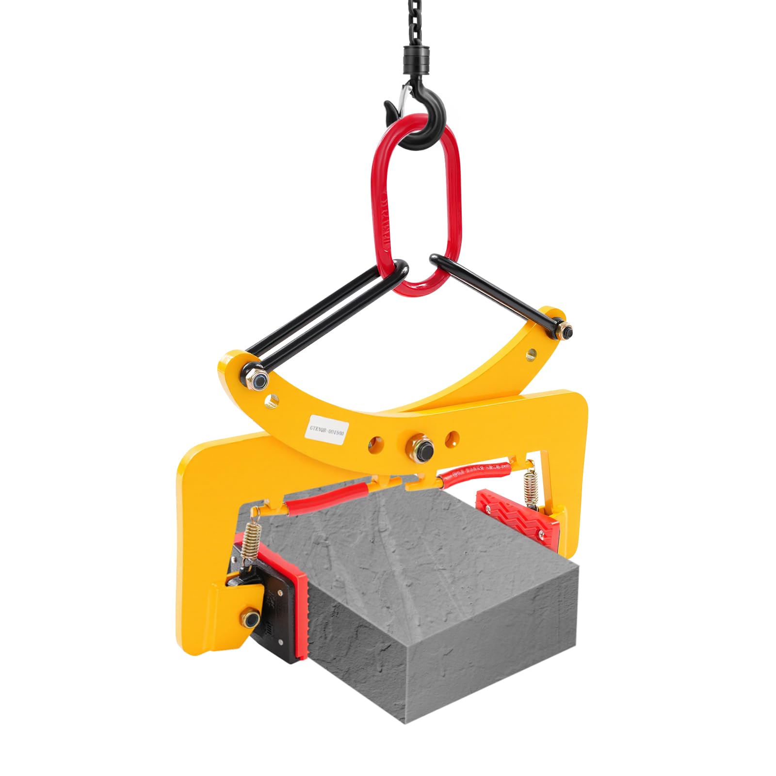 Morsetto di sollevamento, morsetto per piastra, portata 280 kg, pinza verticale per pietra 8-30 cm, apertura regolabile per marmo, granito, lastre di cemento, legno
