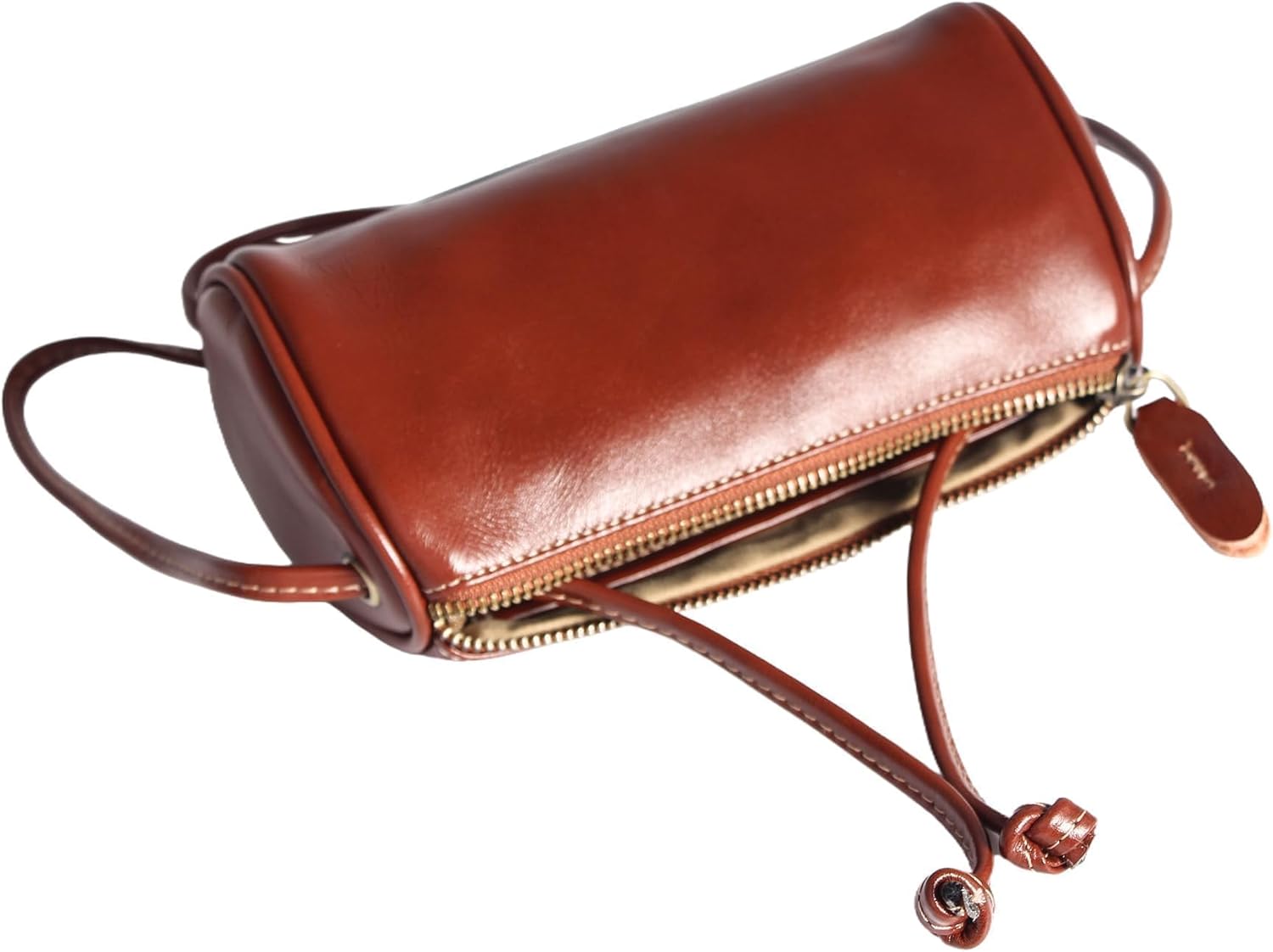 Eiyye Genuine Leather Crossbody Bag for Women Small Barrel Purse Hobo Bags Vintage Top-Grain Shoulder Bag - Image 7