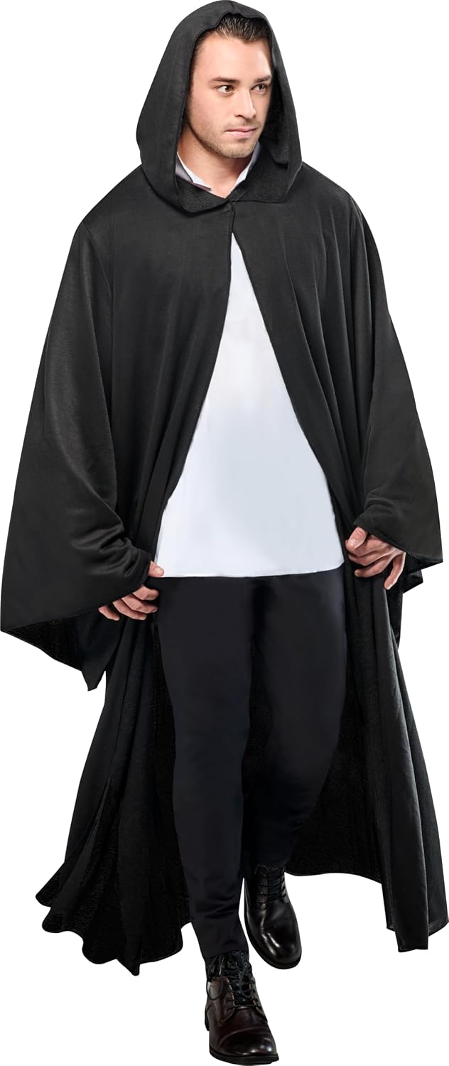 Rubies Medieval Fantasy Hooded Cloak for Adults, Men's