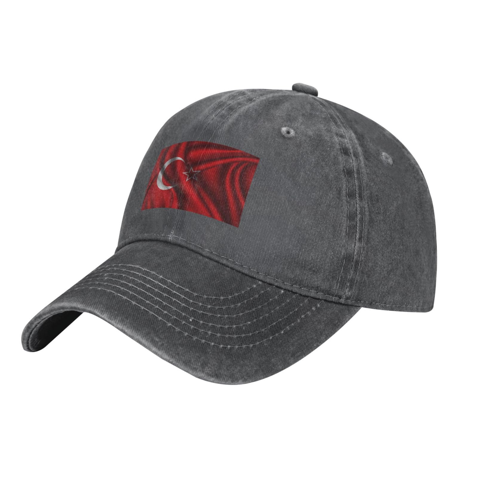 Cappello da baseball regolabile in seta con bandiera di Hatay per uomo e donna, cappello da cowboy vintage, cappelli da camionista