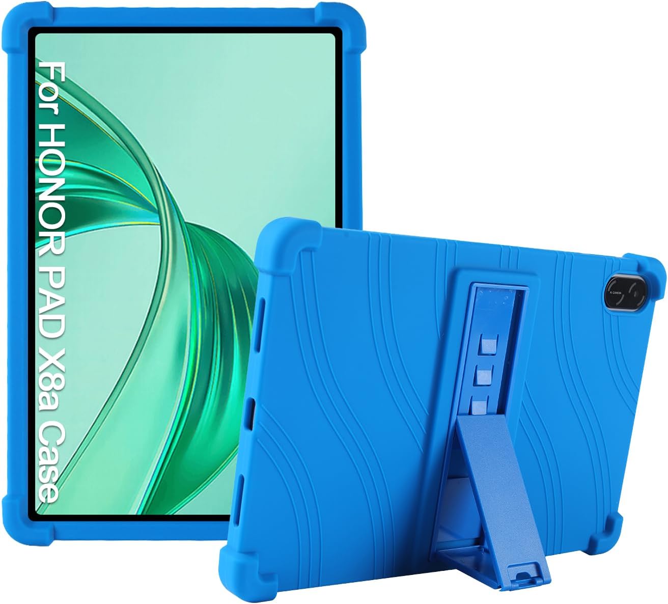 Case for Honor Pad X8a 11 Inch,XLTTONG PC Holder Tablet Silicone Case,Anti-drop for Honor Pad X8a 2024 (Blue)