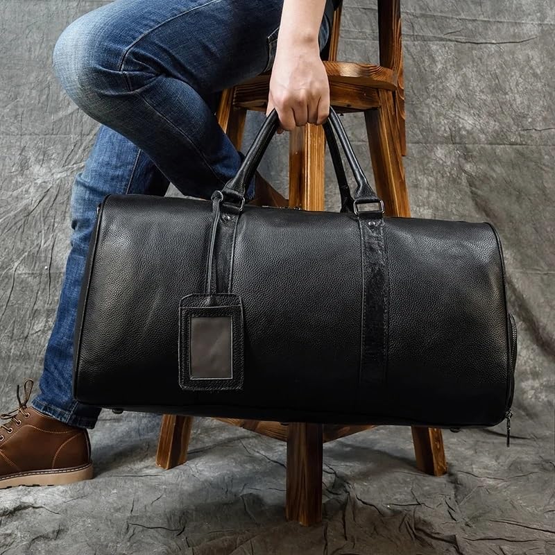 Leather Duffle Bag Big Travel Duffle Bag Carry Hand Luggage Bags Soft Leather Travel Bag for Man3