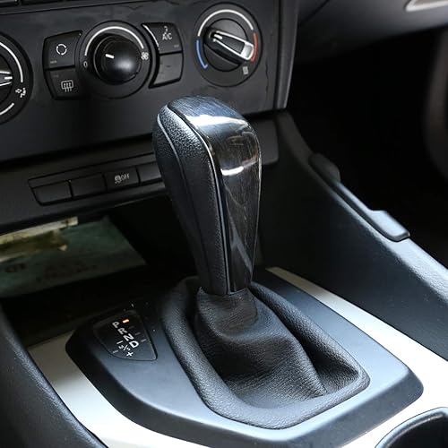 Miniatura 5 de CHEYA ABS negro madera grano para BMW Serie 3 E92 E93 E91 E90 2005-2012 E48 E53 E61E64 E65 E81 E82 E83 E85 E86 E87 F01 coche cambio cabeza cubierta