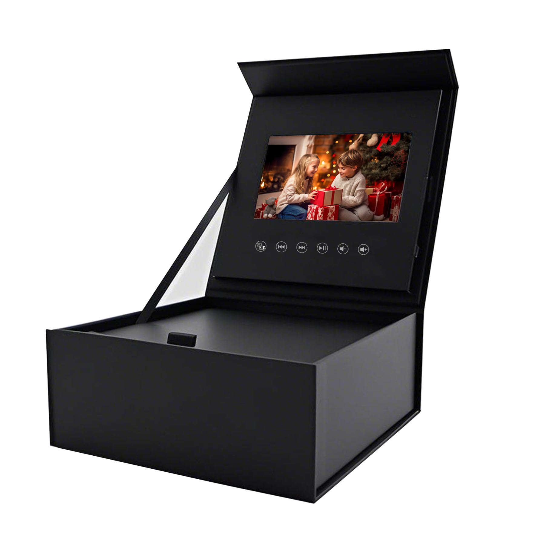 Coffret cadeau vidéo mariage et anniversaire - Écran IPS 5 pouces, 4 Go, Type-C - Fermeture magnétique personnalisée pour vœux personnalisés