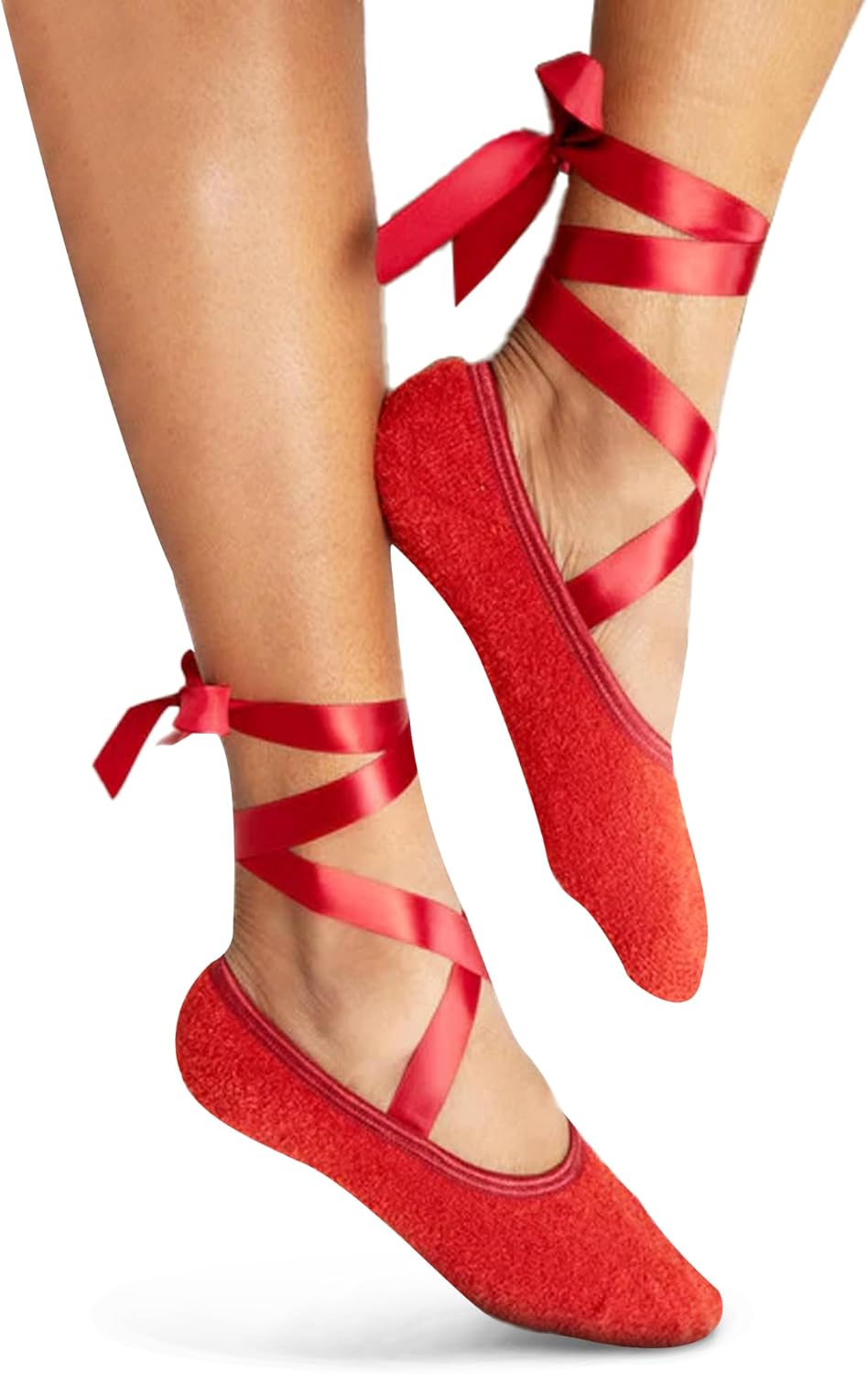 Warm Fuzzy Socks For Women - Lingerie Socks With Satin Ribbon - Cozy Chic For Intimacy & Lounging - Womens Sensual Accessory