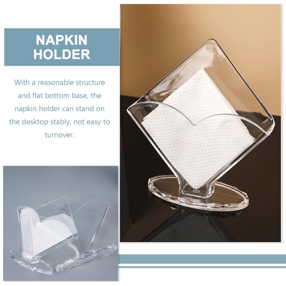 2pcs Napkin Holder Stand Tabletop Tissue Dispenser Kitchen Bathroom Dining Table Home Restaurant Decor