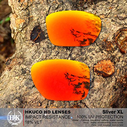 Lentilles Oakley Sliver XL rechange rouge bleu or | Remplacement de verres
