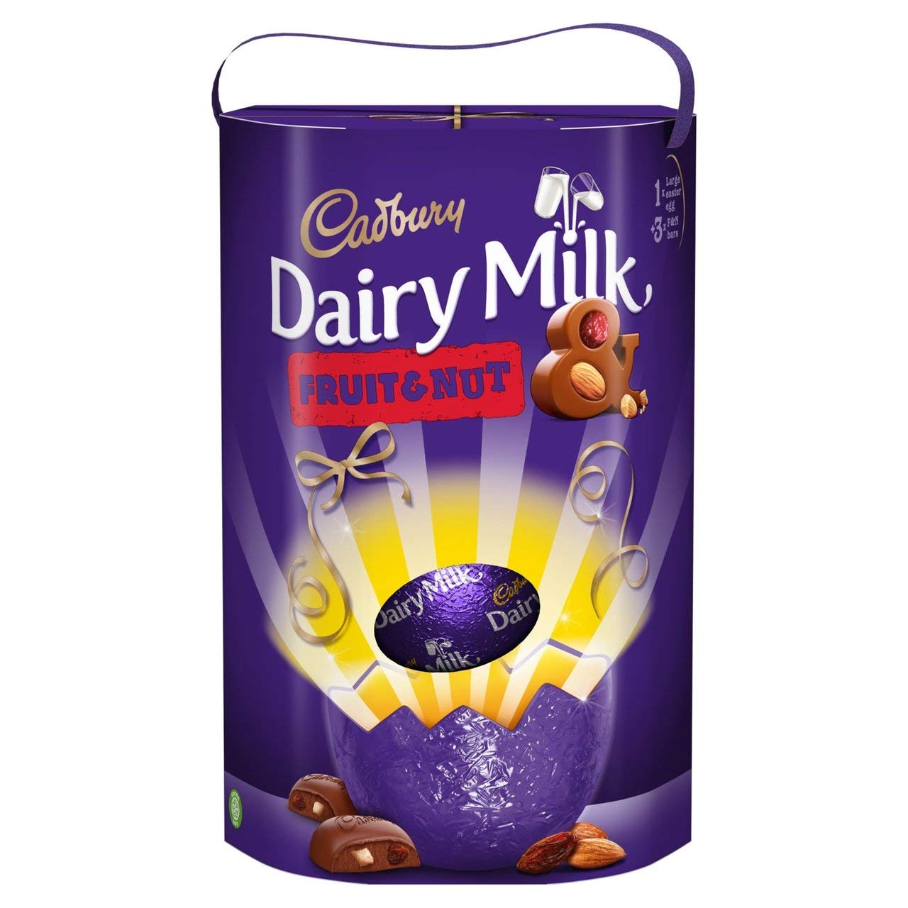 Buy Cadbury Dairy Milk Fruit and Nut Large Chocolate Easter Egg, 100 g