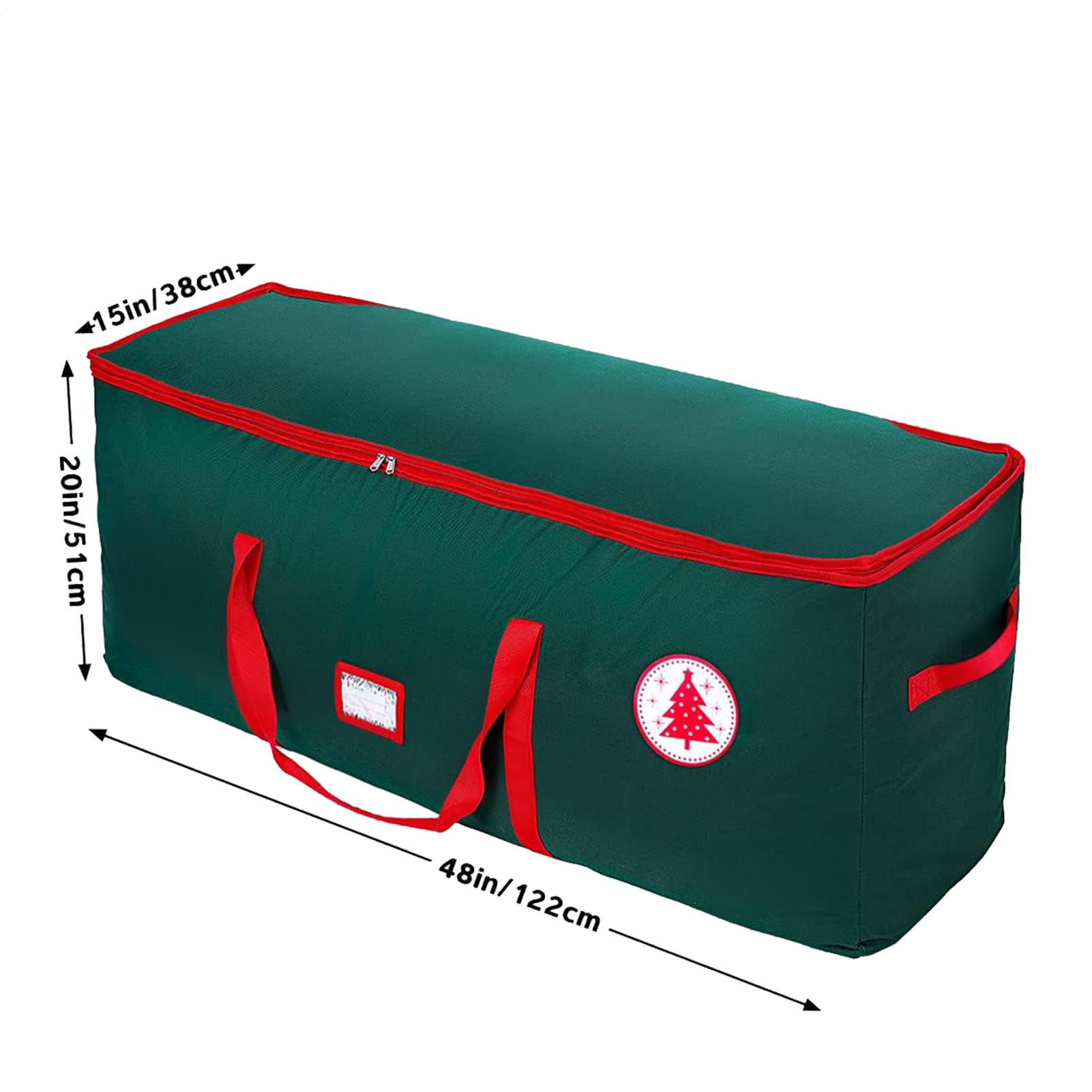 porta albero di Natale 600D Oxford Maniglie E Cerniera Per Alberi | Borsa Impermeabile Porta Albero Di Natale Resistente contenitore con maniglie e cerniera per garage