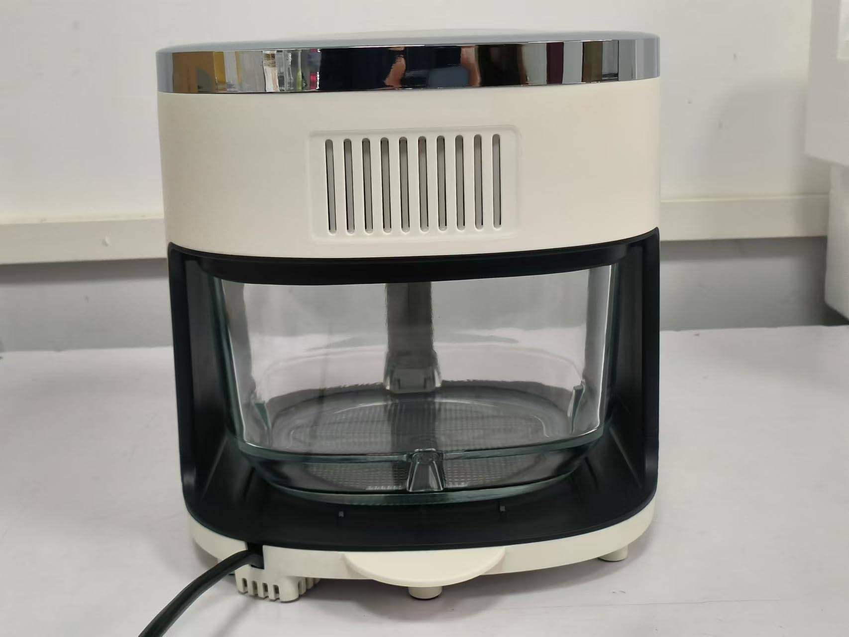 Freidora de Aire Digital Sin Aceite 4,2L,Sin Precalentamiento y Desconexión Automática,Cesta de Cristal con Visión 360°,Pantalla Táctil,Capacidad 5-6 Raciones,6 programas,Limpieza Fácil,1300W