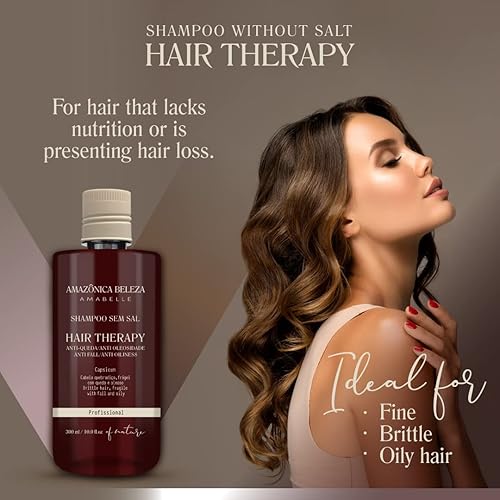 Miniatura 2 de Set de champú y acondicionador para cabello más fuerte y grueso, profesional contra pérdida de cabello y control de aceite, hidrata y añade brillo,