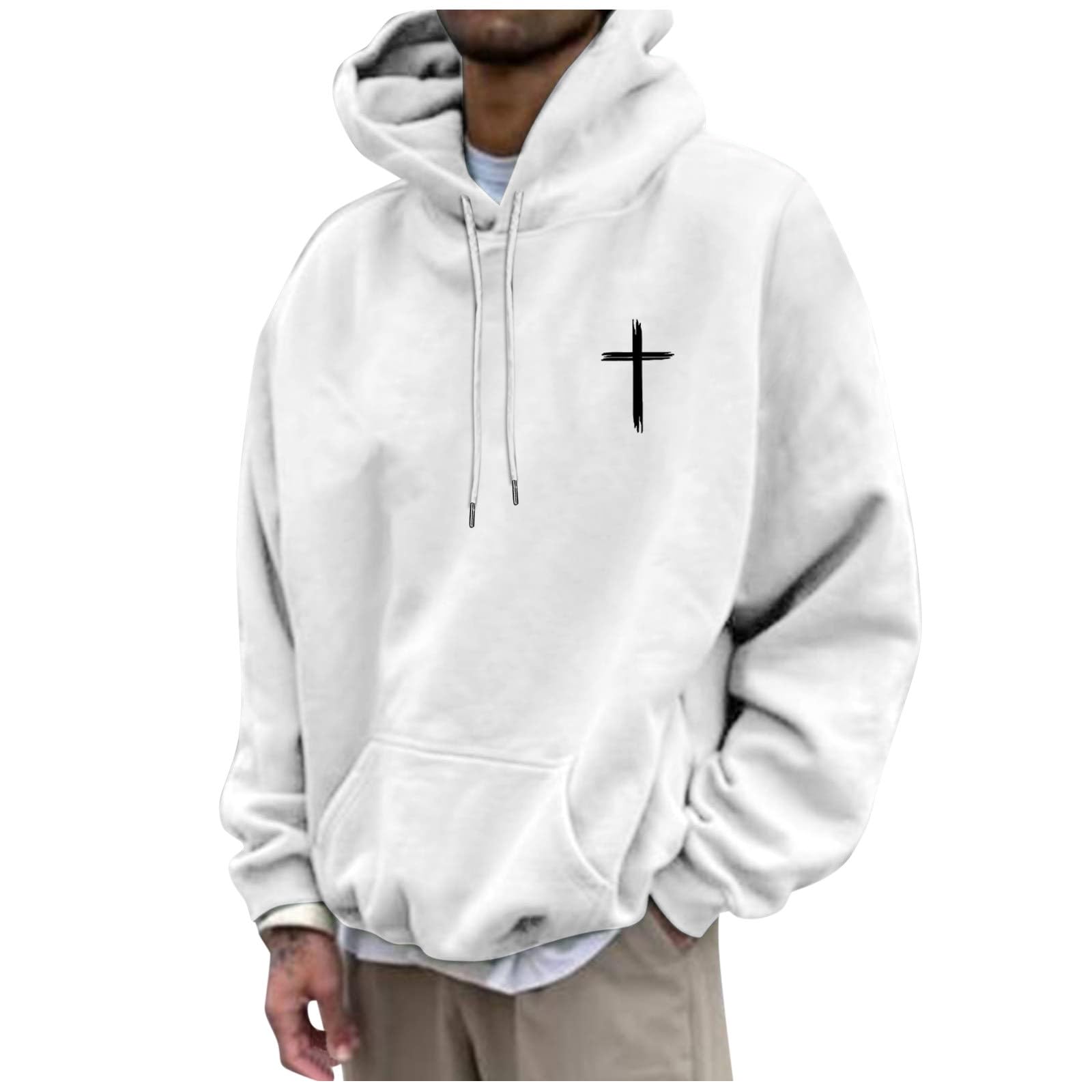 Sudadera de algodón con estampado gráfico juvenil y prácticos bolsillos laterales 7