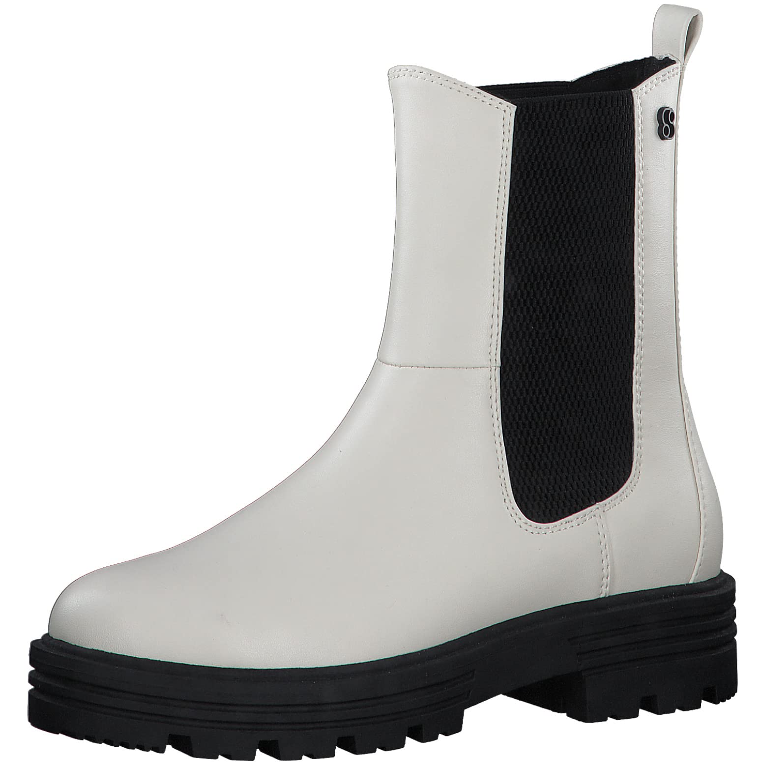 s.Oliver Women's Chelsea Boots 5-5-25411-38, off-white, 7 UK