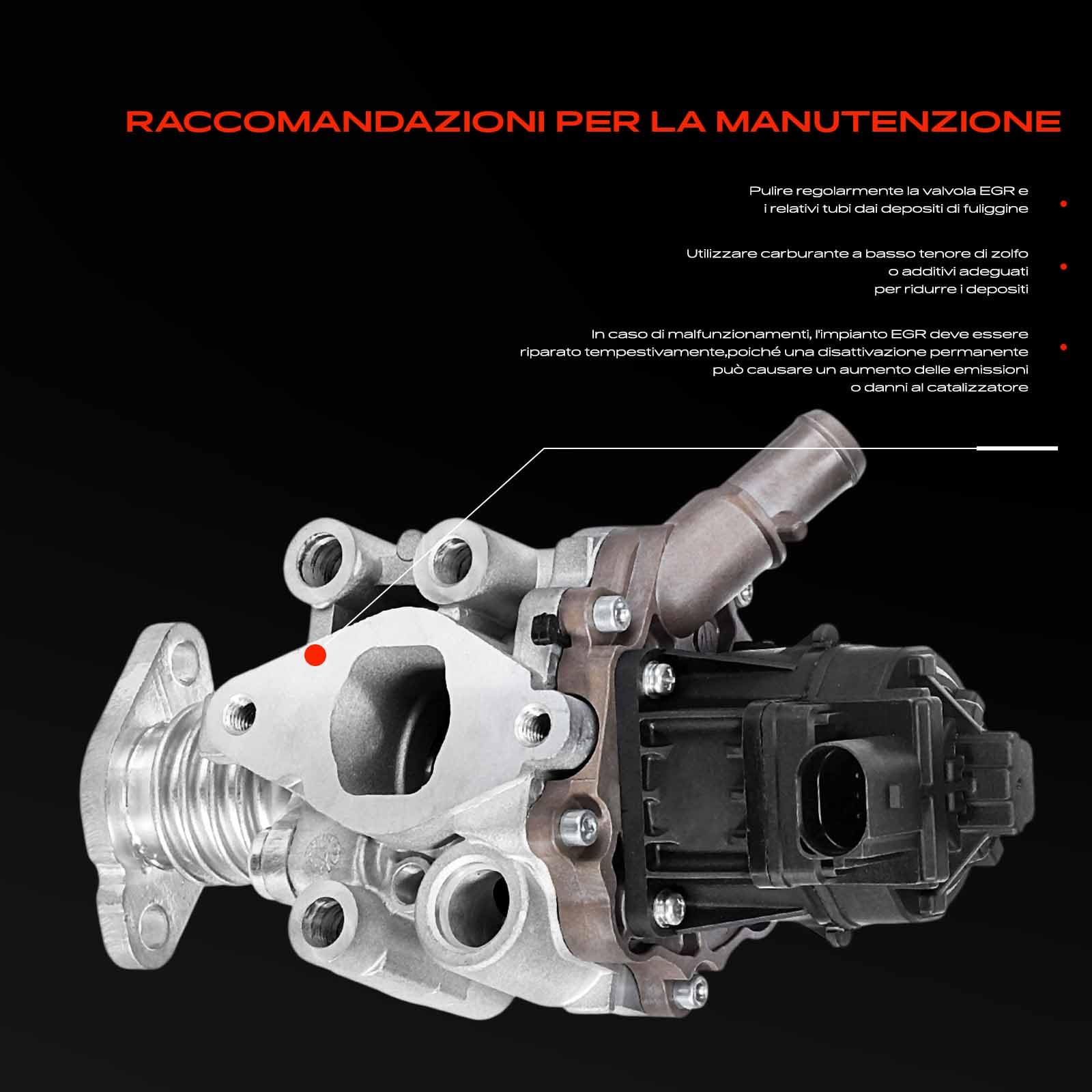 Frankberg Valvola EGR per il ricircolo dei gas di scarico 71795484 | Compatibile con: Ducato Van 250, Ducato Bus 250