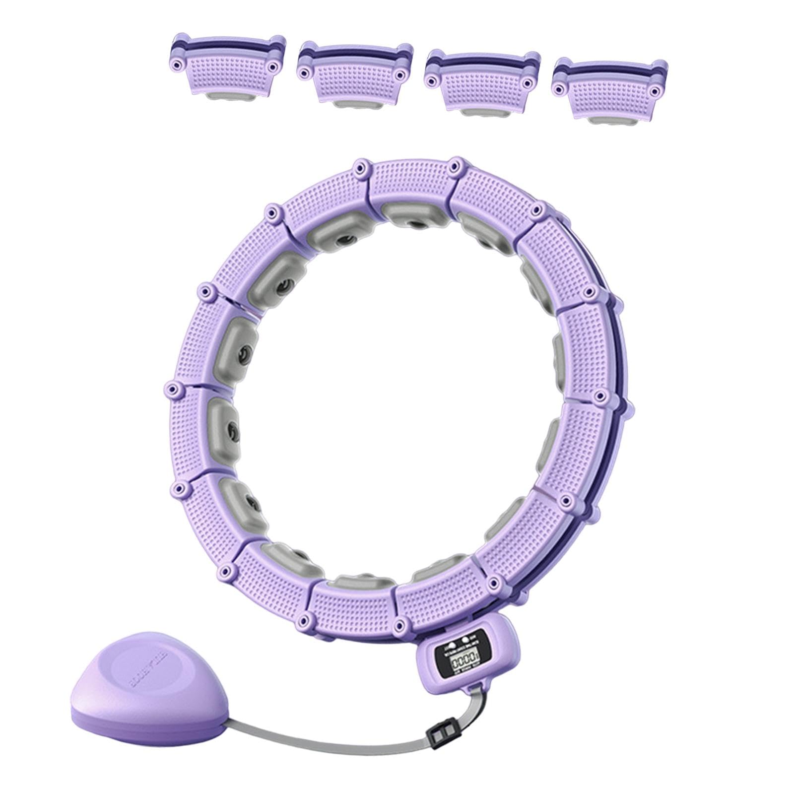 CALANDIS™ Fitness Hoop Exercise Ring with Counter Adjustable Fit Hoop for Women Indoor Purple for 90KG | Abdominal Exercisers | Fitness Equipment & Gear | Fitness, Running & Yoga-image-26
