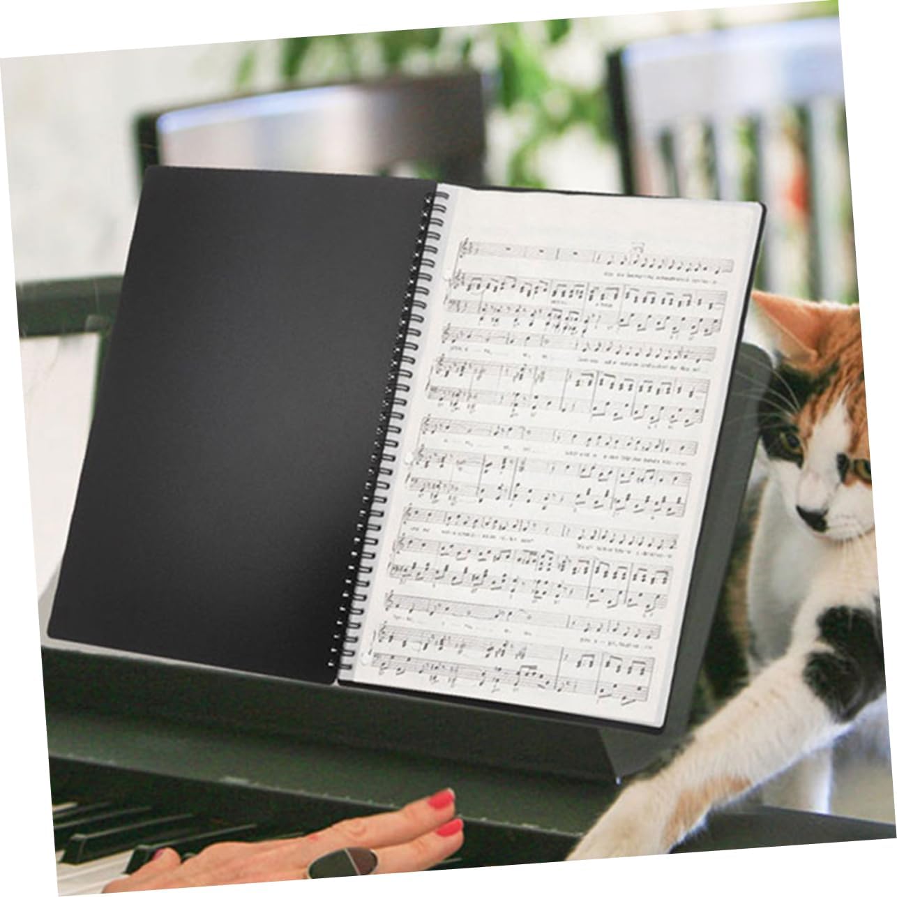 UPKOCH Music Sheet Binder Multi-Layer Music Notation Organizer for Piano Violin Guitar Choir Orchestra Lightweight and Durable File Folder for Musicians