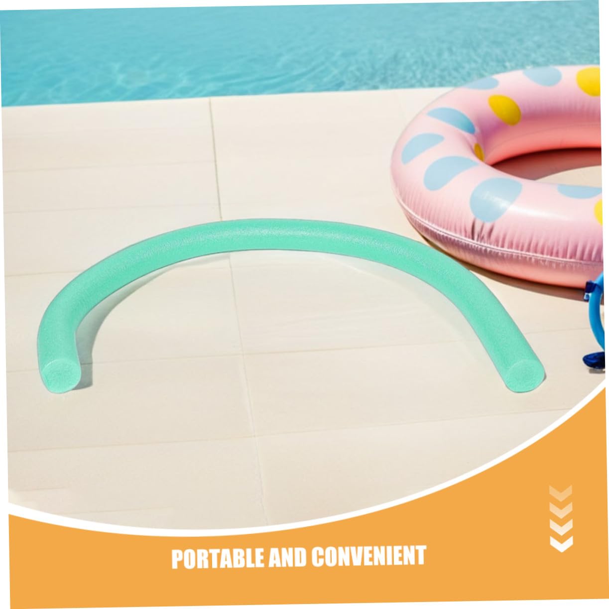 Nouilles de Piscine en Mousse Vertes 3 Pièces pour Natation
