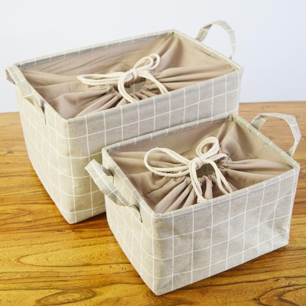 Faltbare Aufbewahrungsbox Baumwolle Leinen 48x33cm(D)