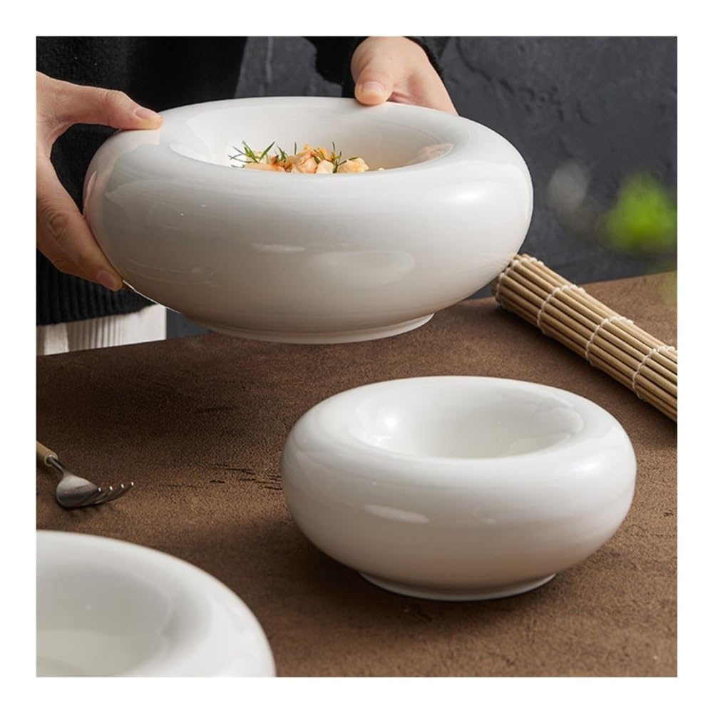 Talerz Jadalniczy, Talerz ceramiczny, talerz warzywny, do użytku domowego, hotelowy, restauracyjny, okrągły, gazpacho(9inch)