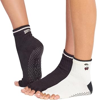 Grip Half Toe Melody 2 Pack Ivory & Best In Class Medium