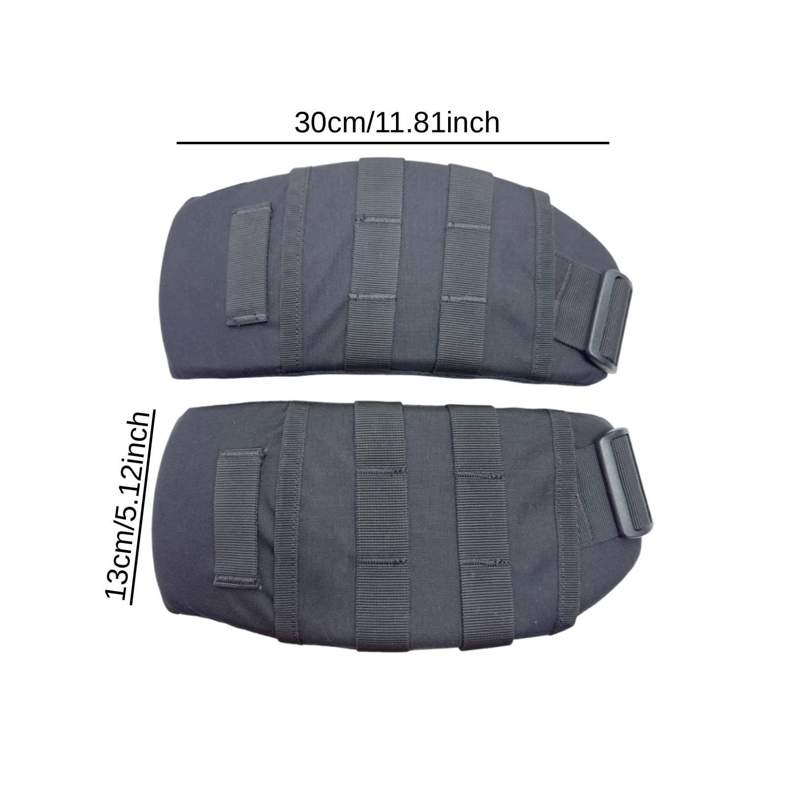 2x Cuscinetti lombari sportivi, robusti, rimovibili, per pendolarismo urbano, accessori staccabili, cintura in vita
