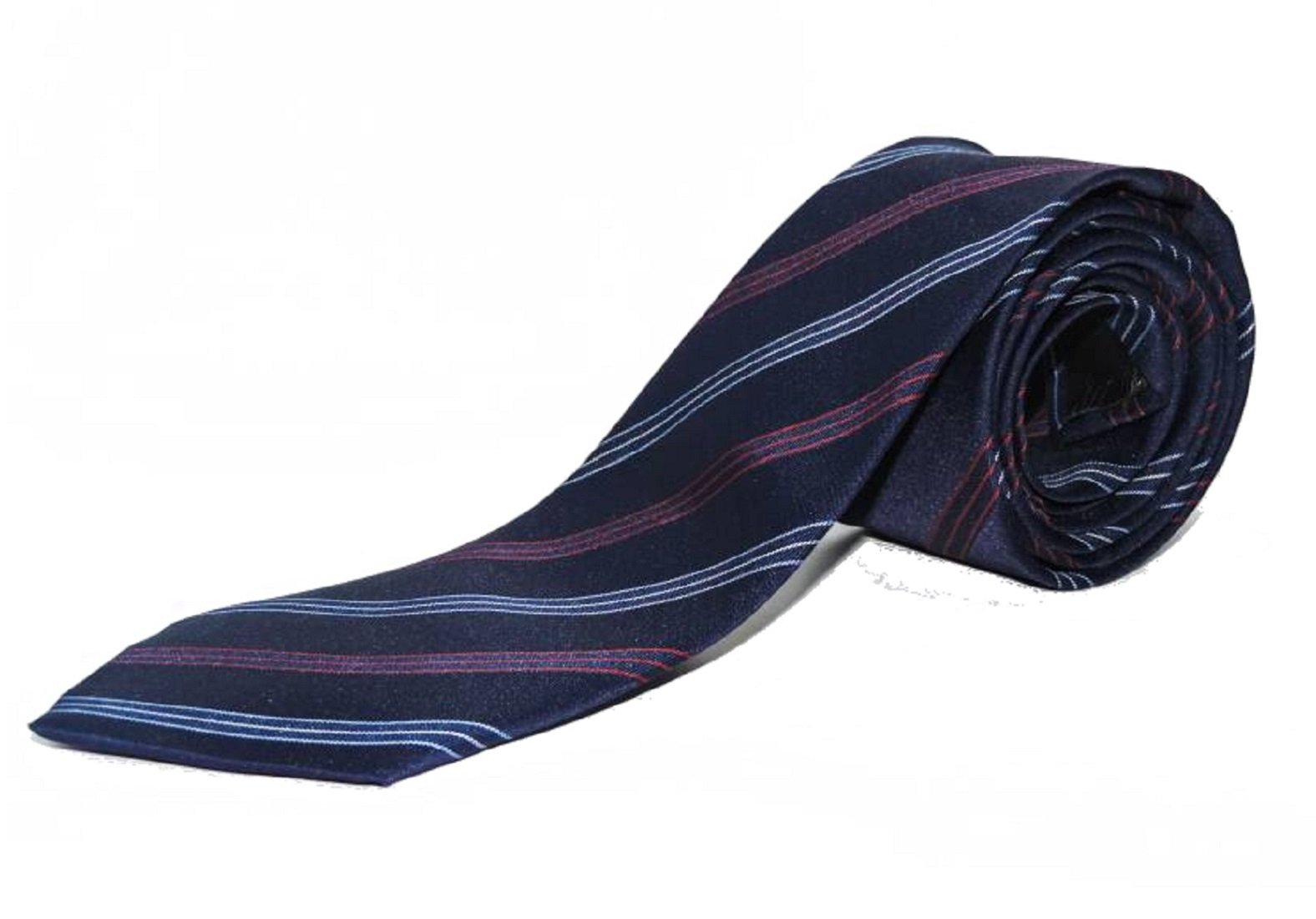michelangelo Boy/Men's Navy Blue Self Design Micro Fiber Tie-picture-24