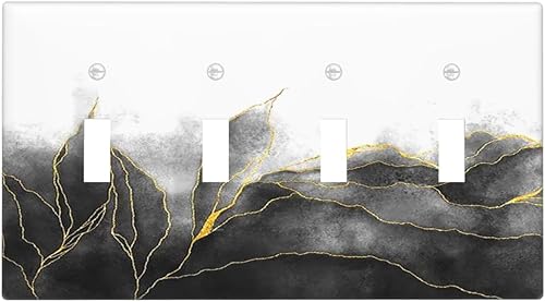 Miniatura 53 de Cubiertas Decorativas de Tomacorrientes Estilo Gótico Cuervo Flores Púrpuras 1 Gang Interruptor de Luz Simple Basculante Placa Cubierta Placas de