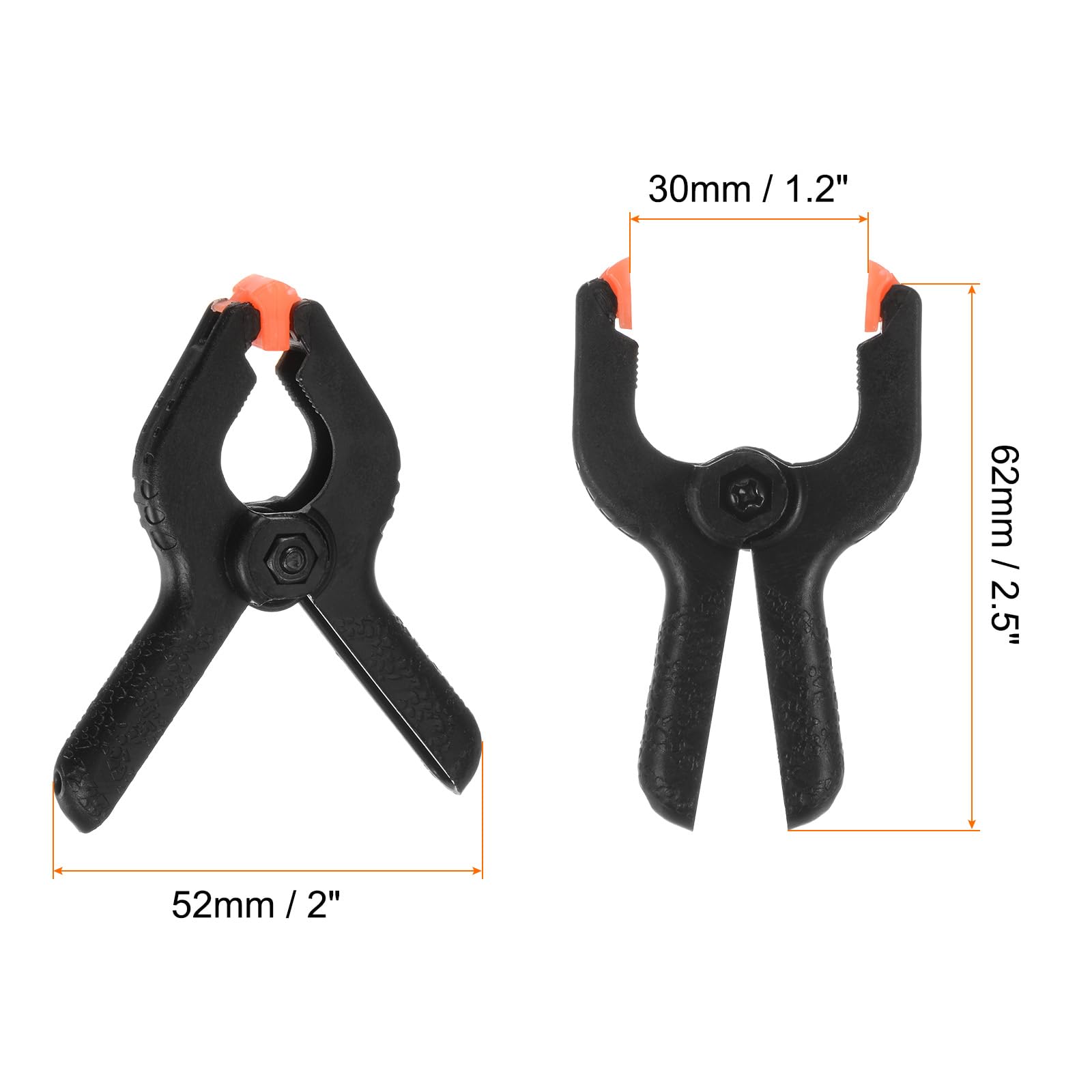 HARFINGTON 20Pcs Plastic Spring Clamps Heavy Clip 2.5