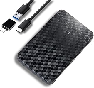 ezekers 500GB Portable External Hard Drive USB 3.0 & USB-C Ultra Fast for PC Mac PS5 PS4 Xbox Android iPhone 15+