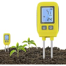 4 in 1 Digital Npk Soil Tester Lcd - High Precision Soil Inspection Tool for Measuring Nitrogen, Phosphor, Potassium, Temperature in Gardening, Lawn, Agriculture, Greenhouse