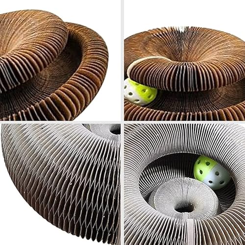 Arranhador mágico para gatos FEIYU BUY, brinquedo com sino, afiação de garras, armação divertida par