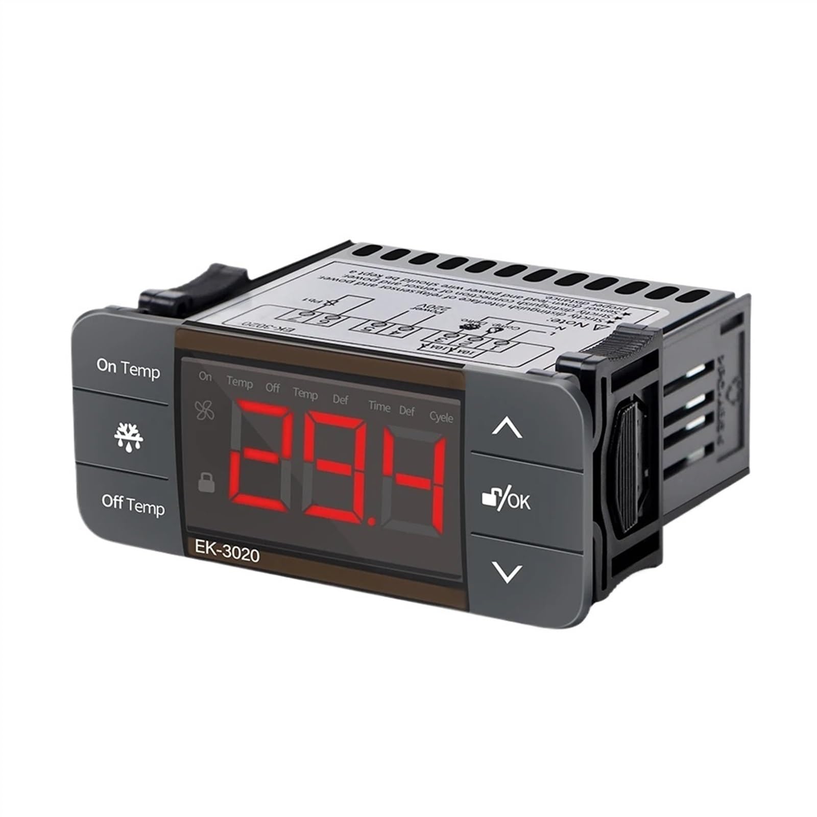 Digital Temperature Controller 220V Thermostat Regulator Heating Cooling Control Thermoregulator with Alarm 2M Sensor(EK-3030)