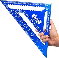 Esquadro Profissional de Carpinteiro em Alumínio de 12 Polegadas, Ferramenta 3D para Desenho, Prototipagem, Modelagem, Engenharia, Construção, Arquitetura, Design de Interiores, Design de Móveis