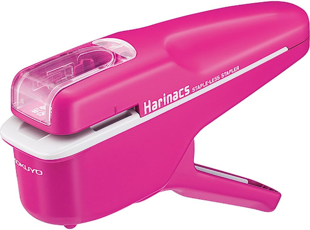 Kokuyo Harinacs Japanese Stapleless Stapler Pink Amazon.ca Office