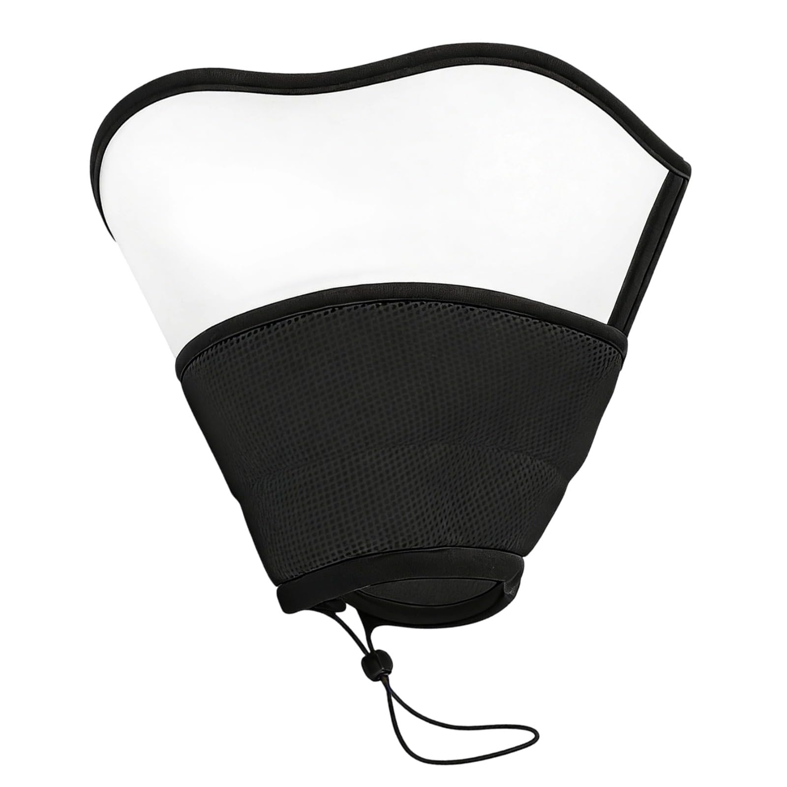 Hundekragen Alternative für große Hunde, schwarzer weicher Schutzkragen mit atmungsaktivem Mesh, Verstellbarer Haustierkragen, gegen Lecken, 38 bis 47 cm Halsumfang