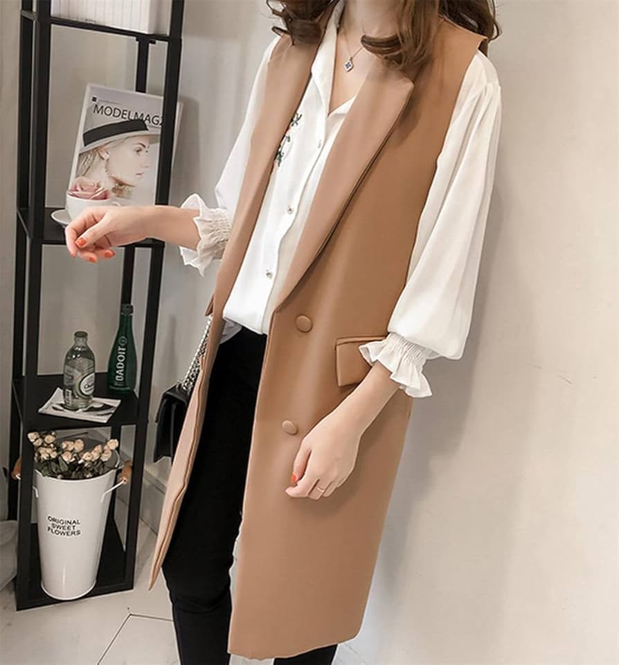 美品！ellie ノースリーブロングジレ ベスト 楽天市場】ジレ レディース ミディアム丈 ジレベスト ロングジレ