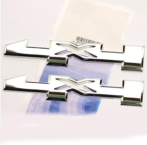 2X OEM 4 x 4 puerta emblema insignia 4x4 placa de identificación 3D GM Silverado Sierra 1500 2500Hd 3500Hd cromo disponible en Yaxa Colombia