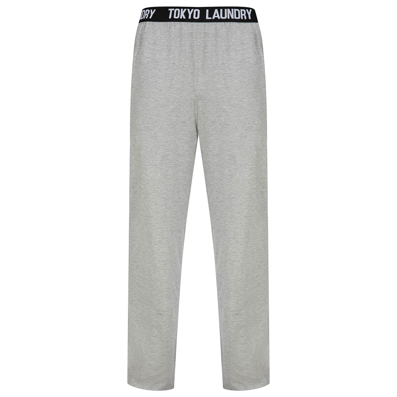 Tokyo Laundry Mens Regency Lounge Pyjama Pants - Mid Grey Marl - S