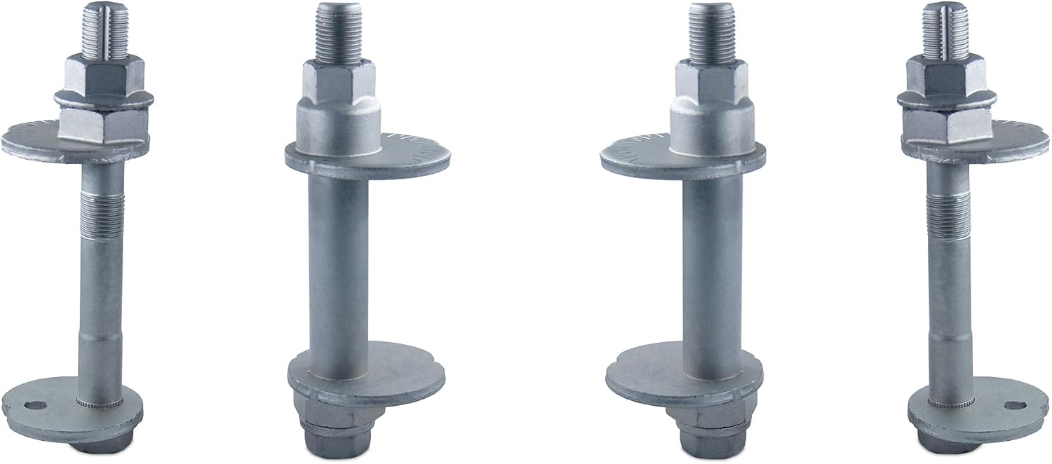 Front Alignment Camber Toe Adjustment Bolts, Lower Control Arm Cam Bolts Compatible with Toyota 2016-2019 Tacoma, 2010-2022 4Runner, 2009-2014 FJ Cruiser